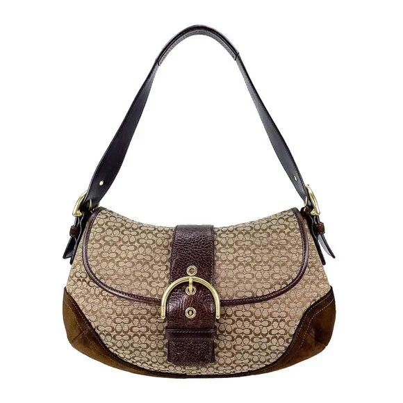 Coach | Bags | Coach Soho Signature Jacquard Flap And Buckle